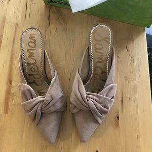 Sam Edelman Blush Suede Laney Kitten Heel Mule